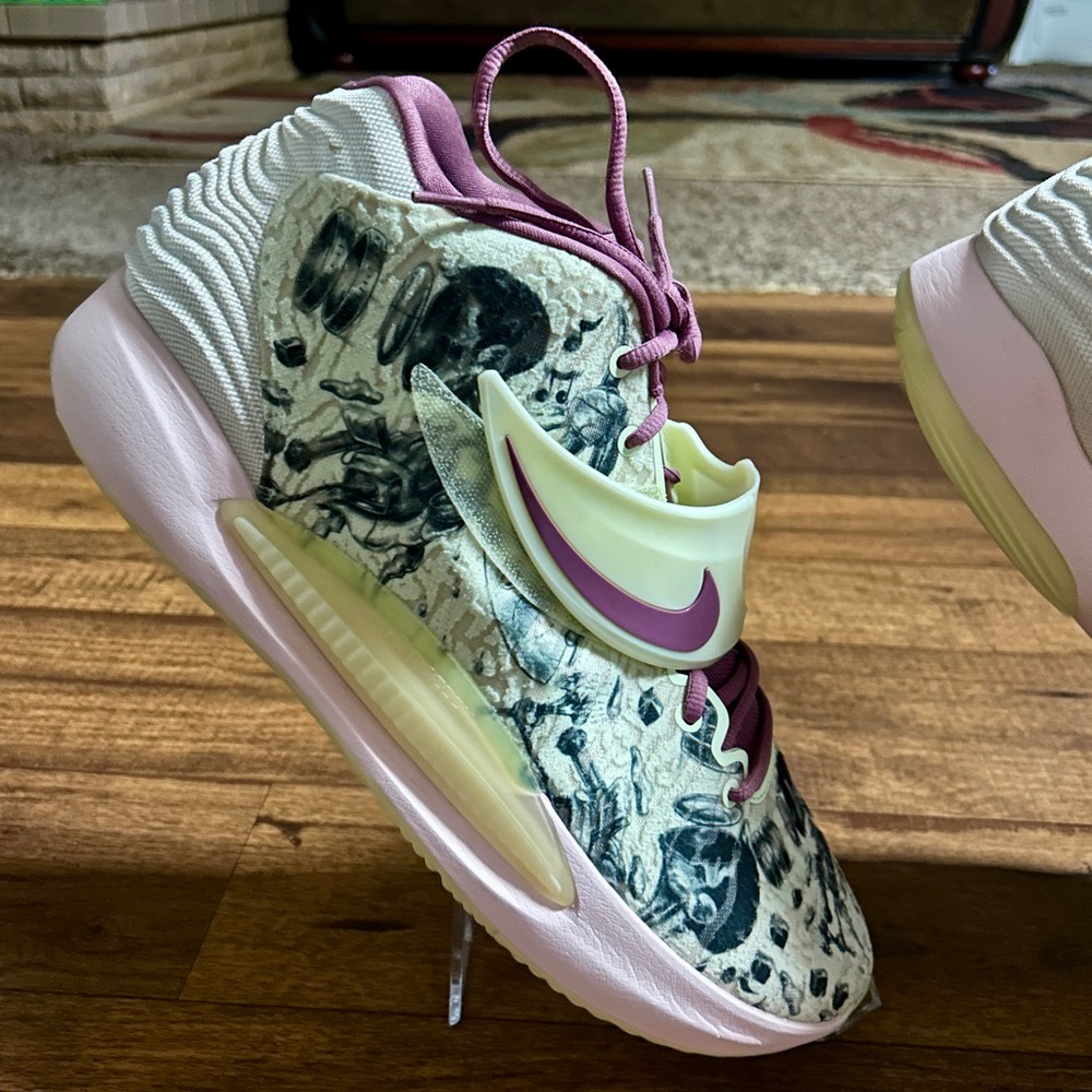 Nike KD ~ “Surrealism” Lime Ice~ Purple/Green ~ Men's Size 18 ~ Basketball Shoes - Picture 7 of 16